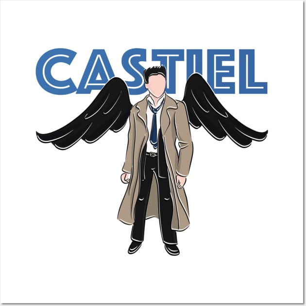 Castiel Wall Art by fsketchr